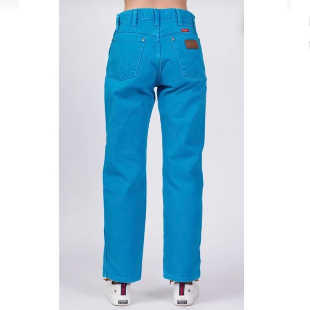 Vintage Wrangler Bright Blue High Waisted Jeans size 27